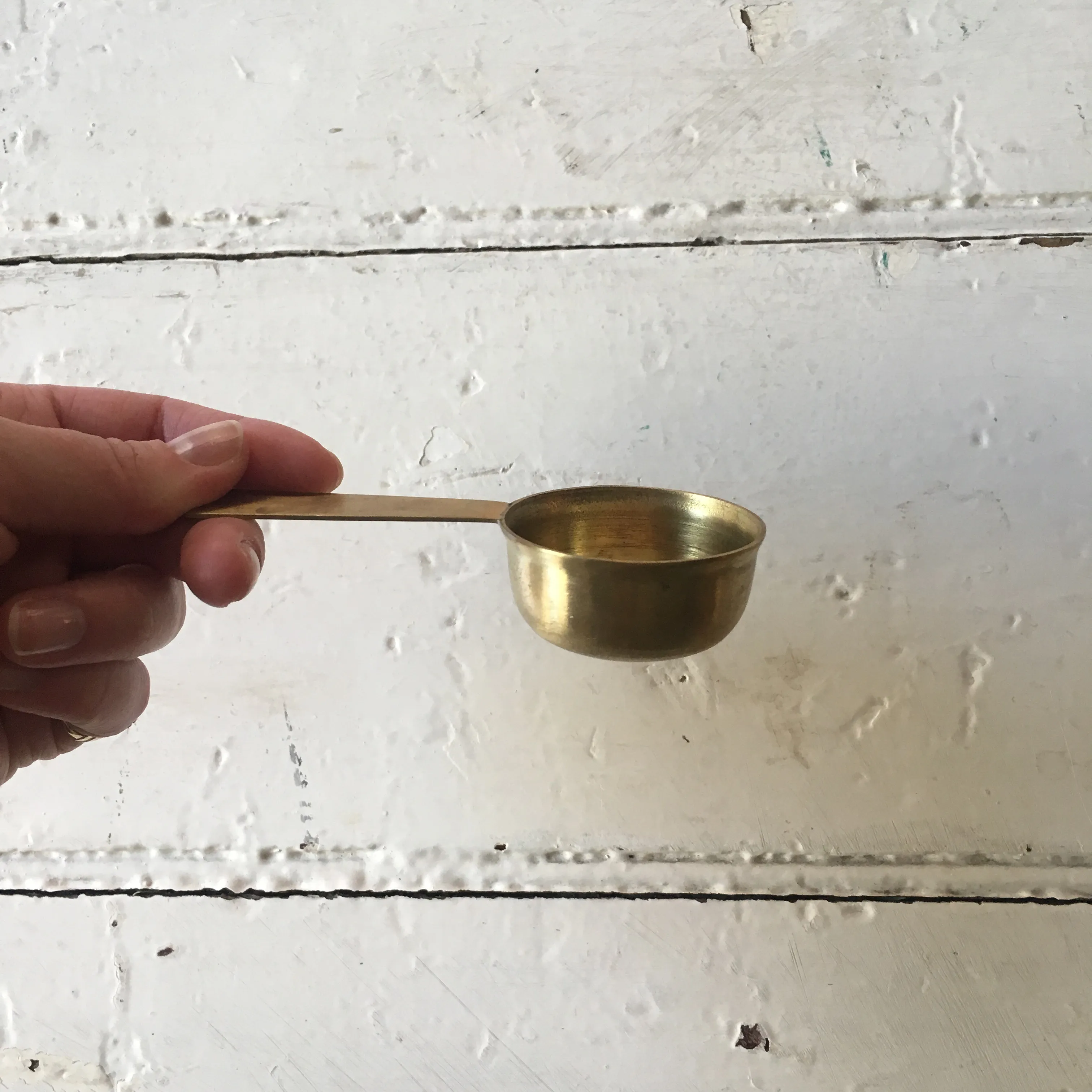 Fog Linen | Brass Coffee Scoop