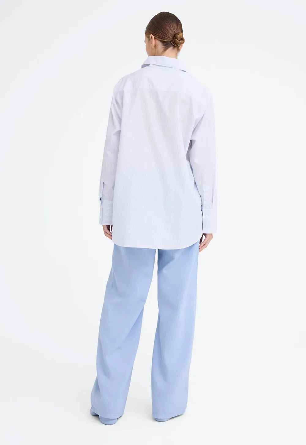 Jac and Jack Tanvi Shirt in Blue Shadow Stripe