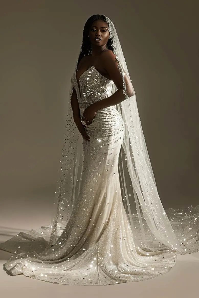 Laila  Gorgeous   off Shoulder  White  Mermaid Gown  Wedding Dress
