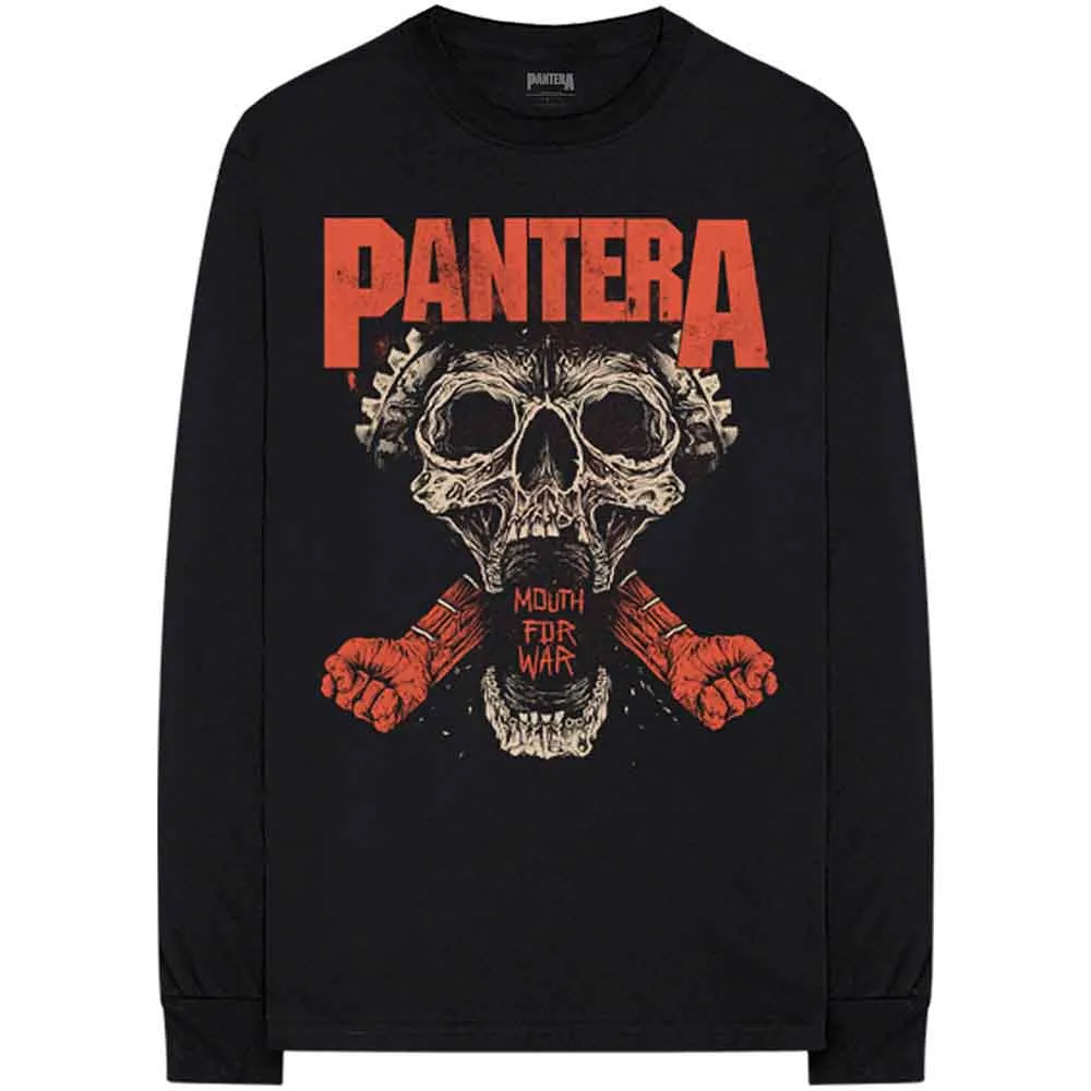 Pantera "Mouth For War" Black Long Sleeve T shirt