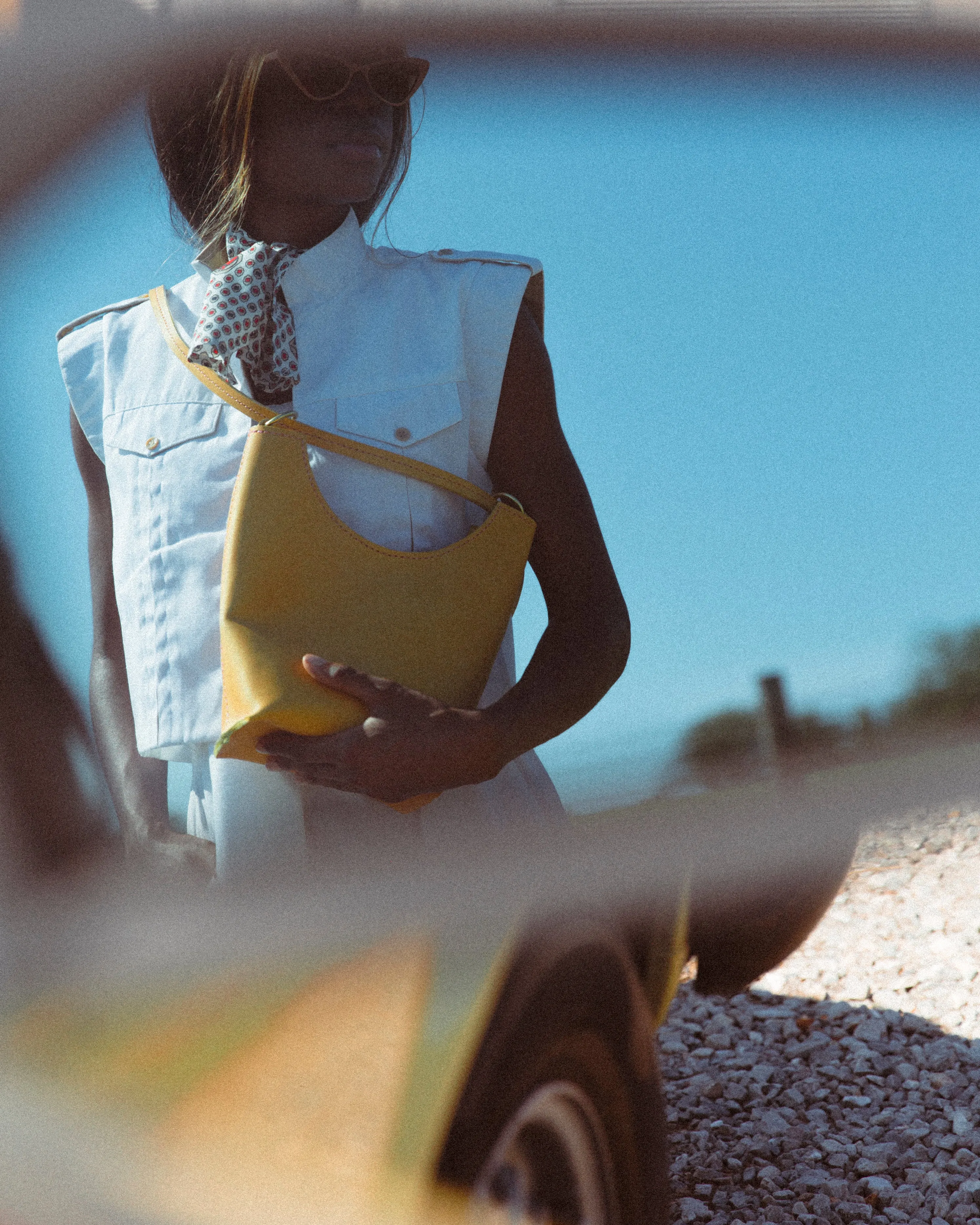 Phoebe Crossbody Tote - Goldenrod