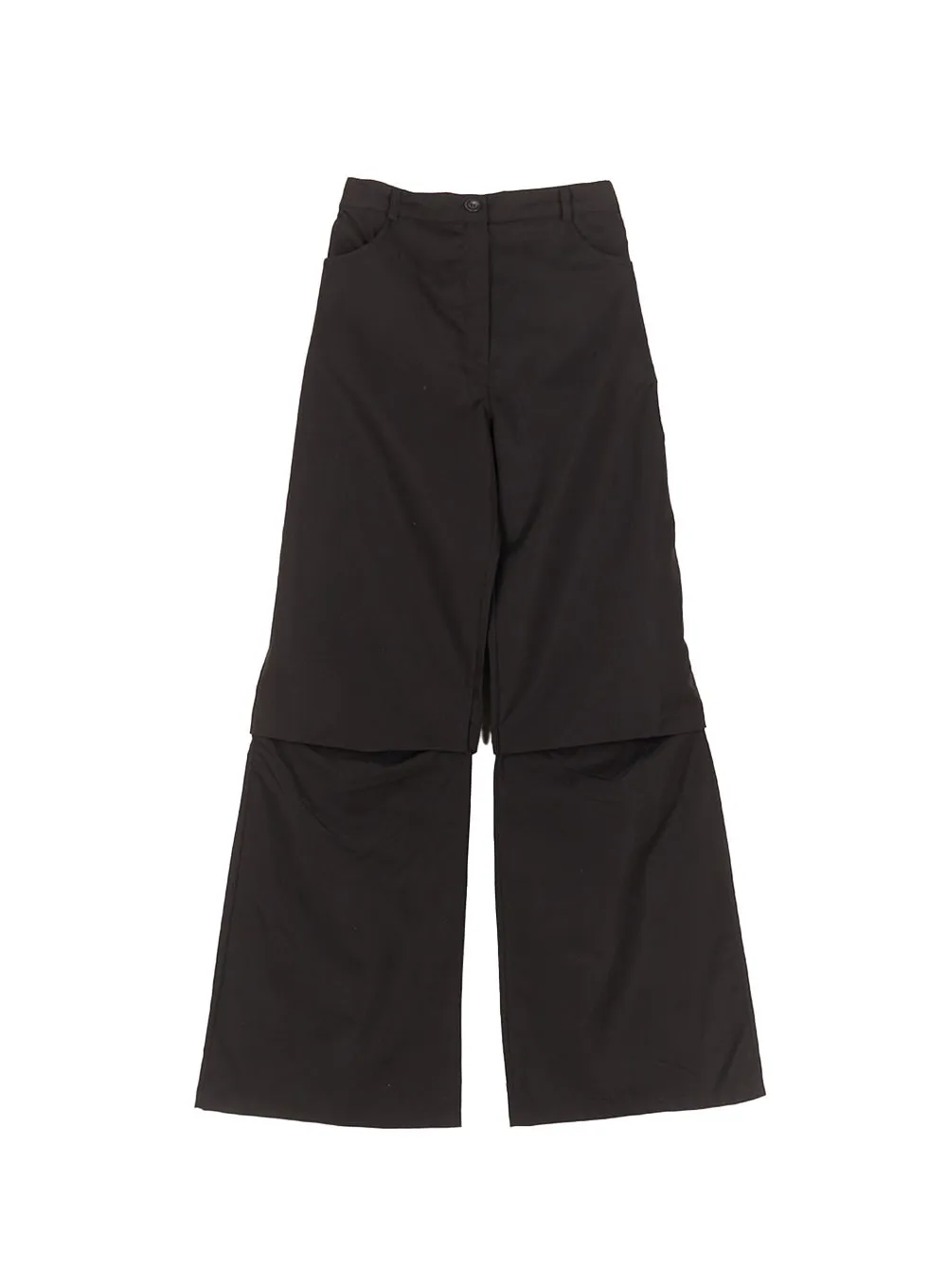 Pintuck Pleated Bootcut Skirt Pants CM503