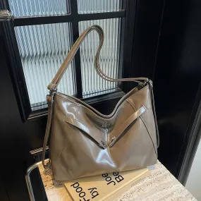REALAIOT 2025 Large capacity commuter tote bag women's popular new casual versatile single shoulder crossbody multi-functional fashion backpack