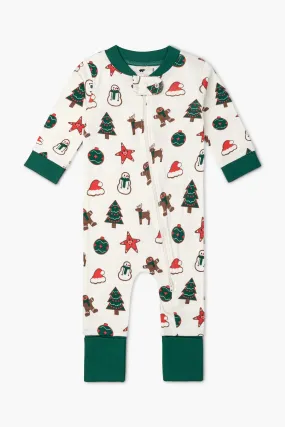 SALE - One-Piece Baby Pajamas_Christmas Cookies