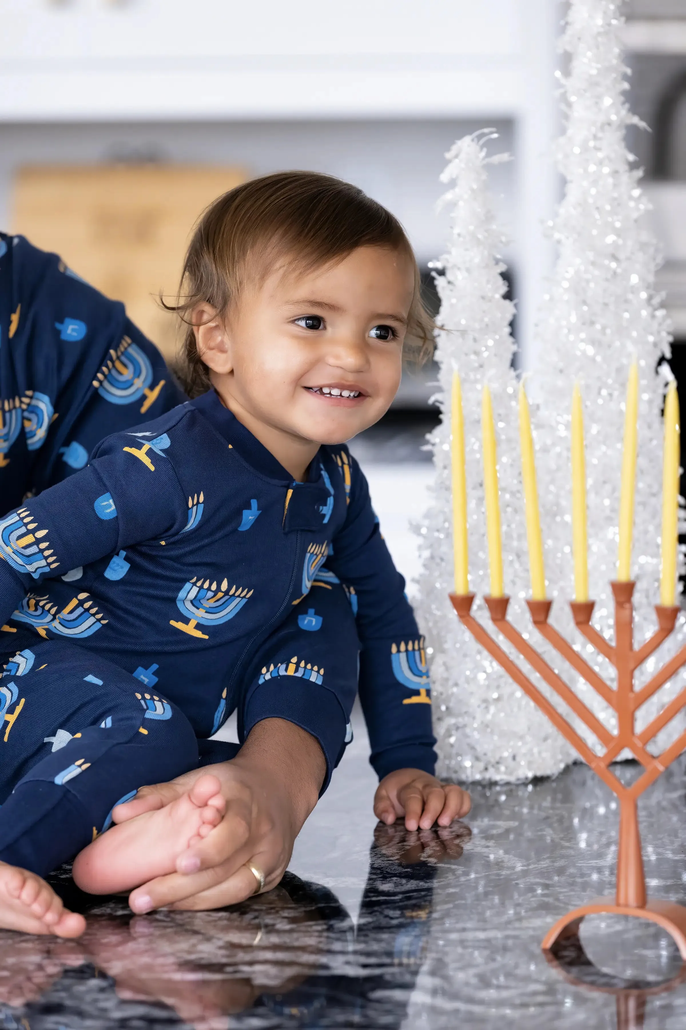 SALE - One-Piece Baby Pajamas_Dreidel Dreidel