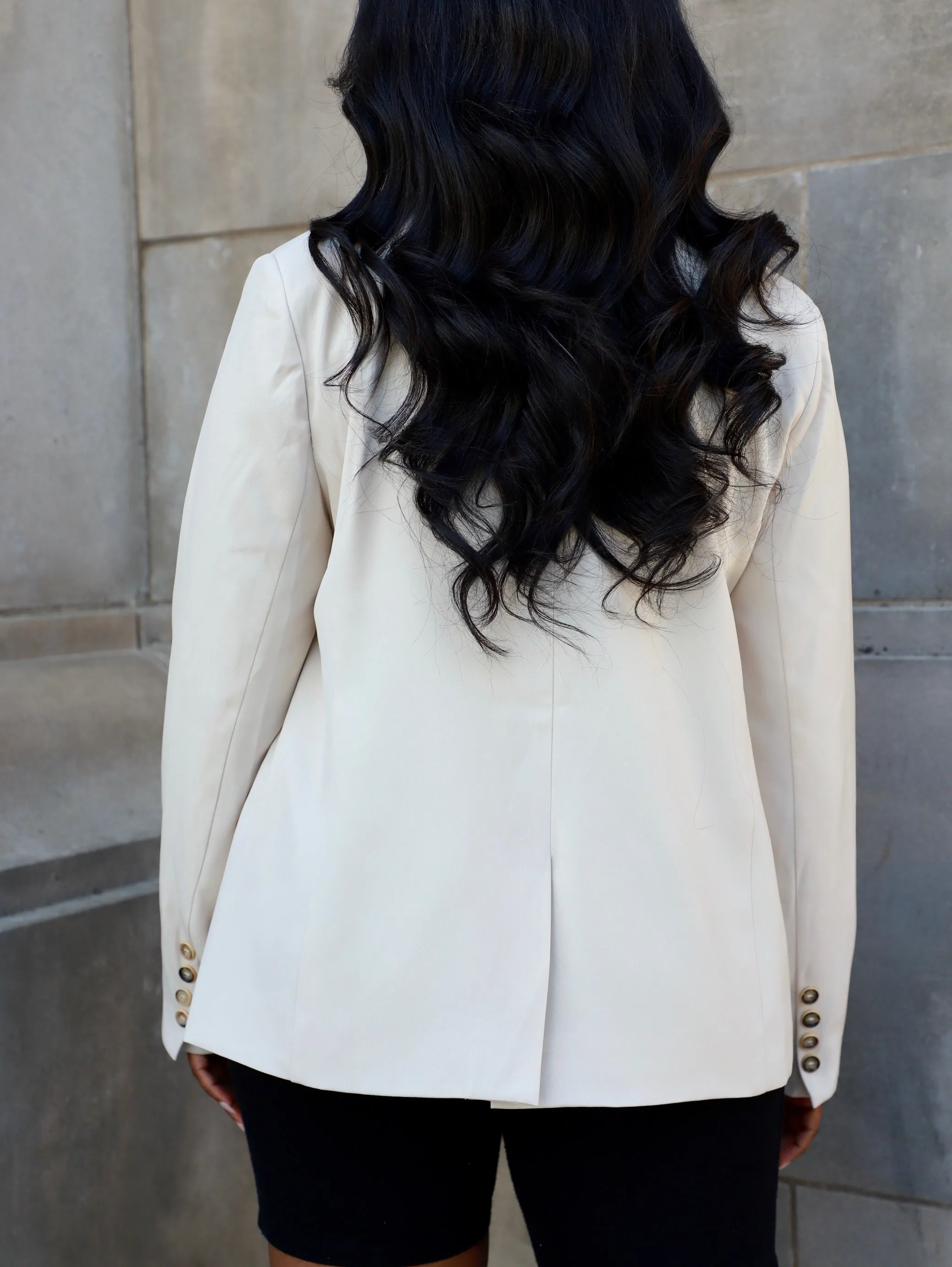 Serious Business | Oversized Blazer | Ivory