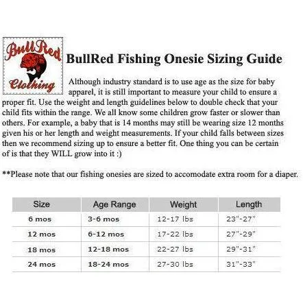 SIZE 12 MONTH PURPLE "BULLRED" INFANT ONE-PIECE FISHING SHIRT WITH SNAP CLOSURE