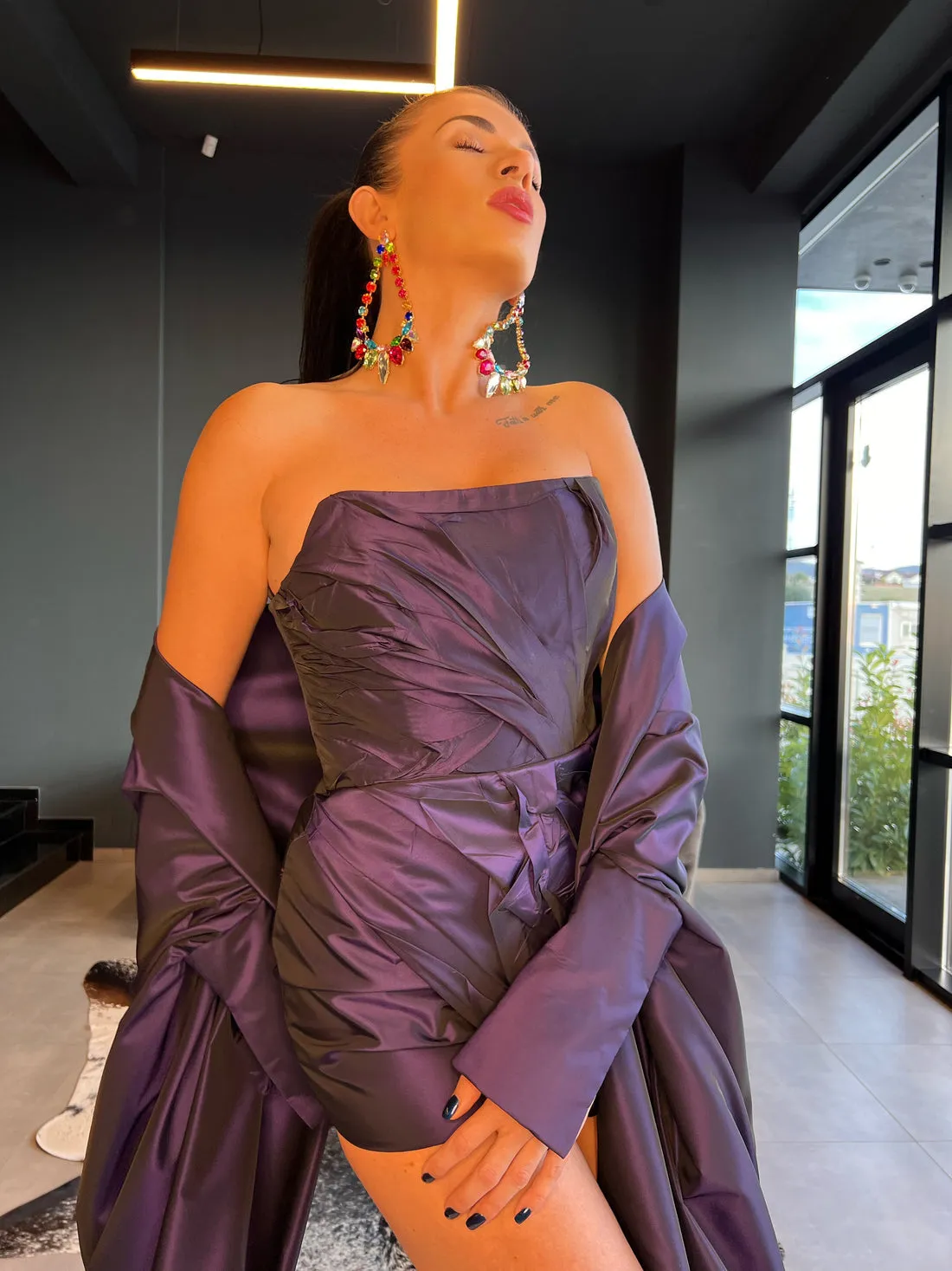 Sophie Off-Shoulder Back Elegant Evening Dress Evening Dress