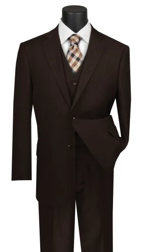 Vinci  V2RS-7-BR  Mens Suit