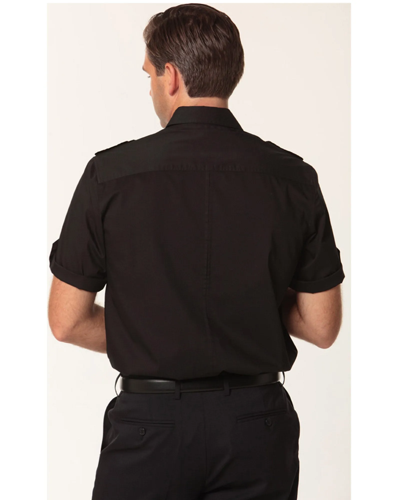 Winning Spirit Men's Short Sleeve Military Shirt (M7911)